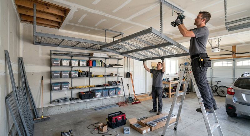 Garage Tool Rack Installation in Charlotte, NC