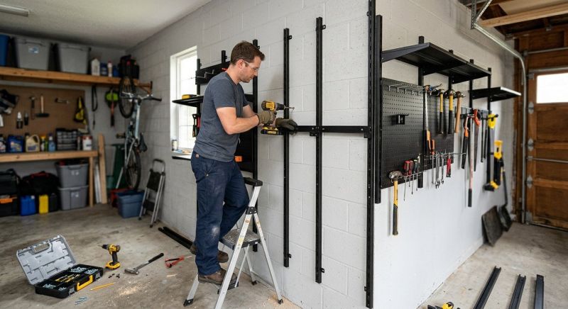 Garage Tool Rack Installation in Fairfax, VA